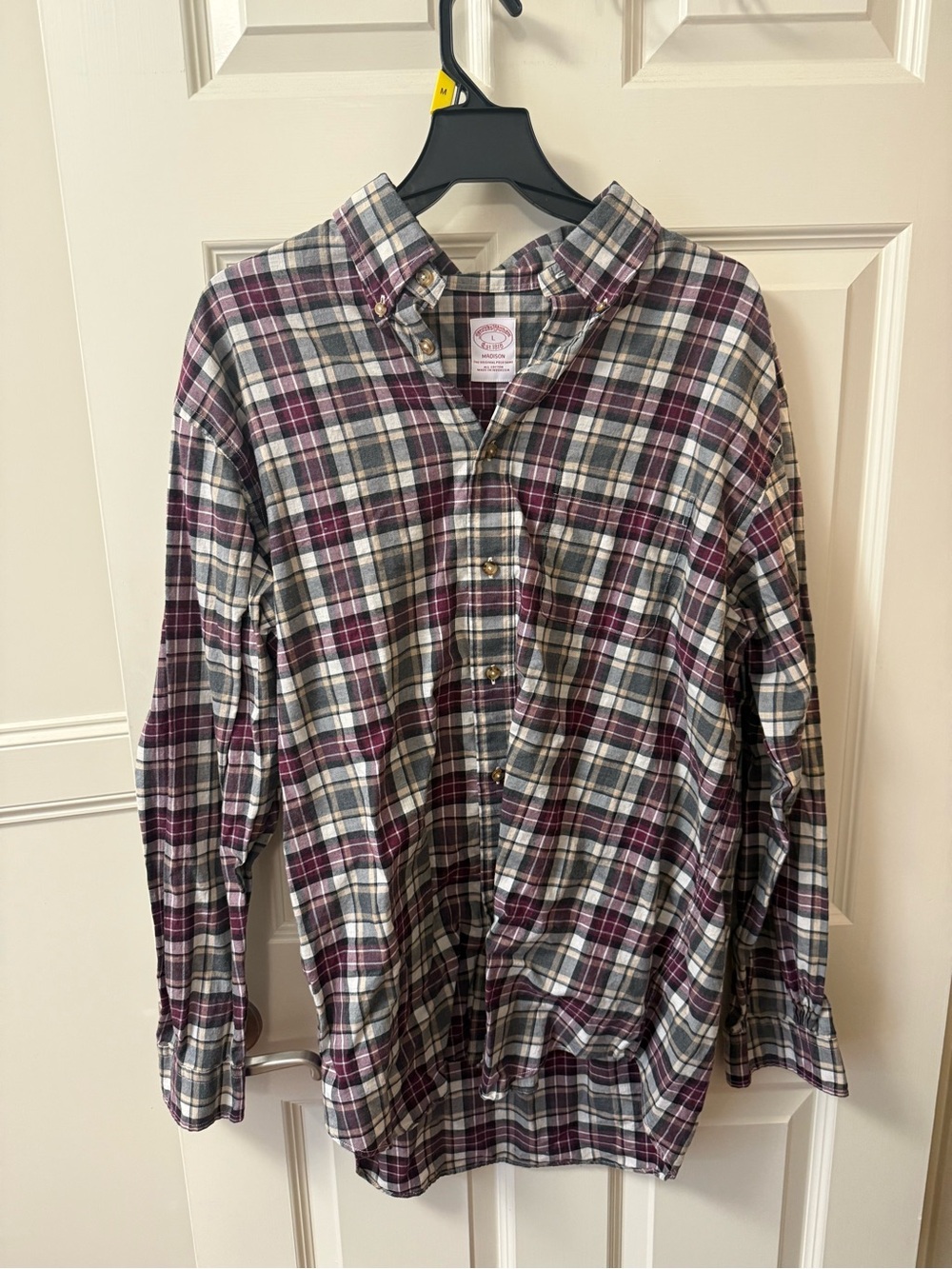 Brooks Brothers Plaid Madison Button-Down Shirt